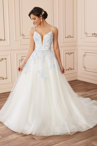 Floral Lace Wedding Dress with Beaded Straps Aurora