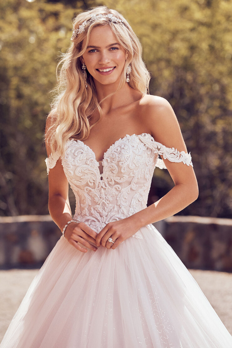 Beaded Plus Size Ball Gown Wedding Dress Karoline