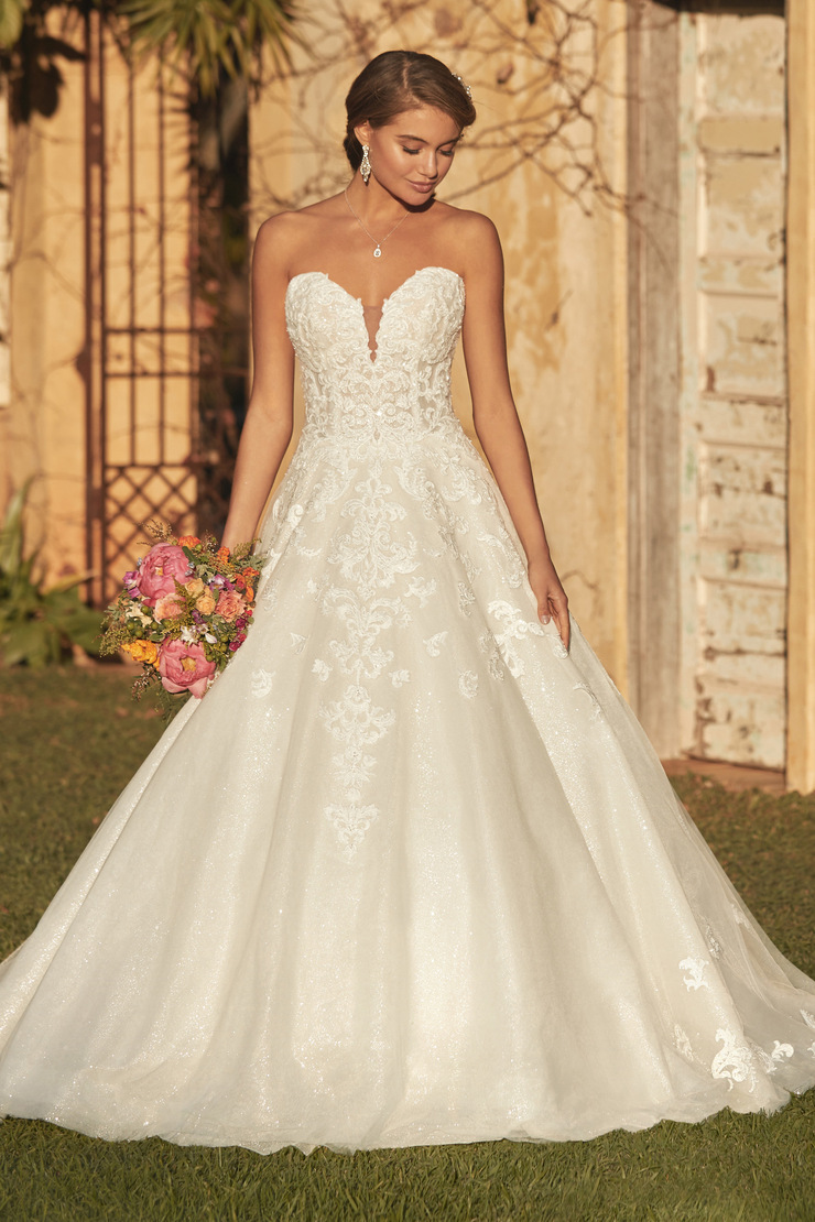 Modern Princess Ballgown with Whimsical Lace Alessandra