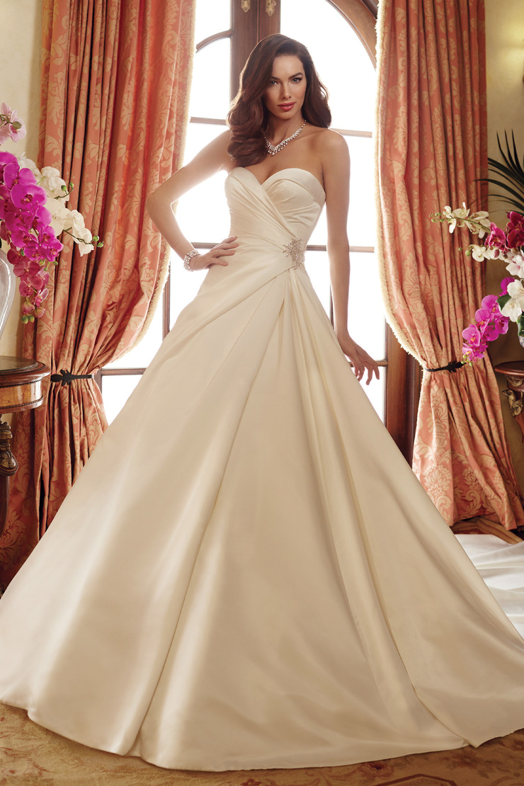Majestic Strapless A-Line Corset Wedding Dress Desiree