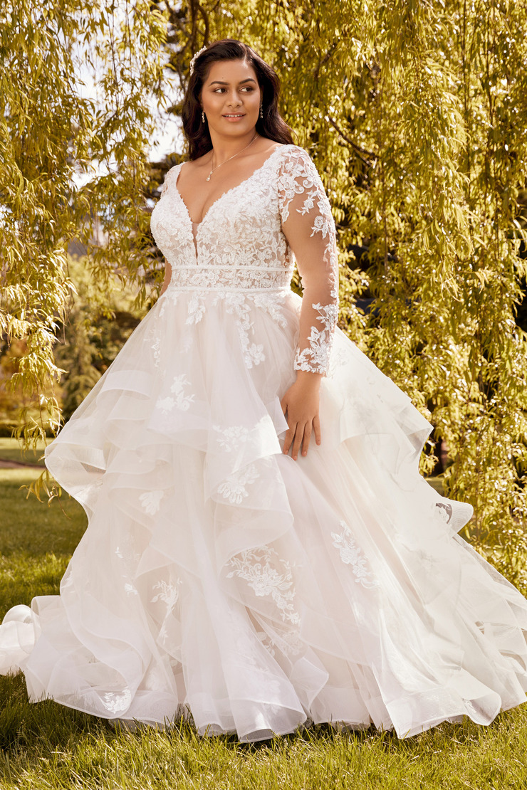 Lace Long Sleeve Ballgown Wedding Dress