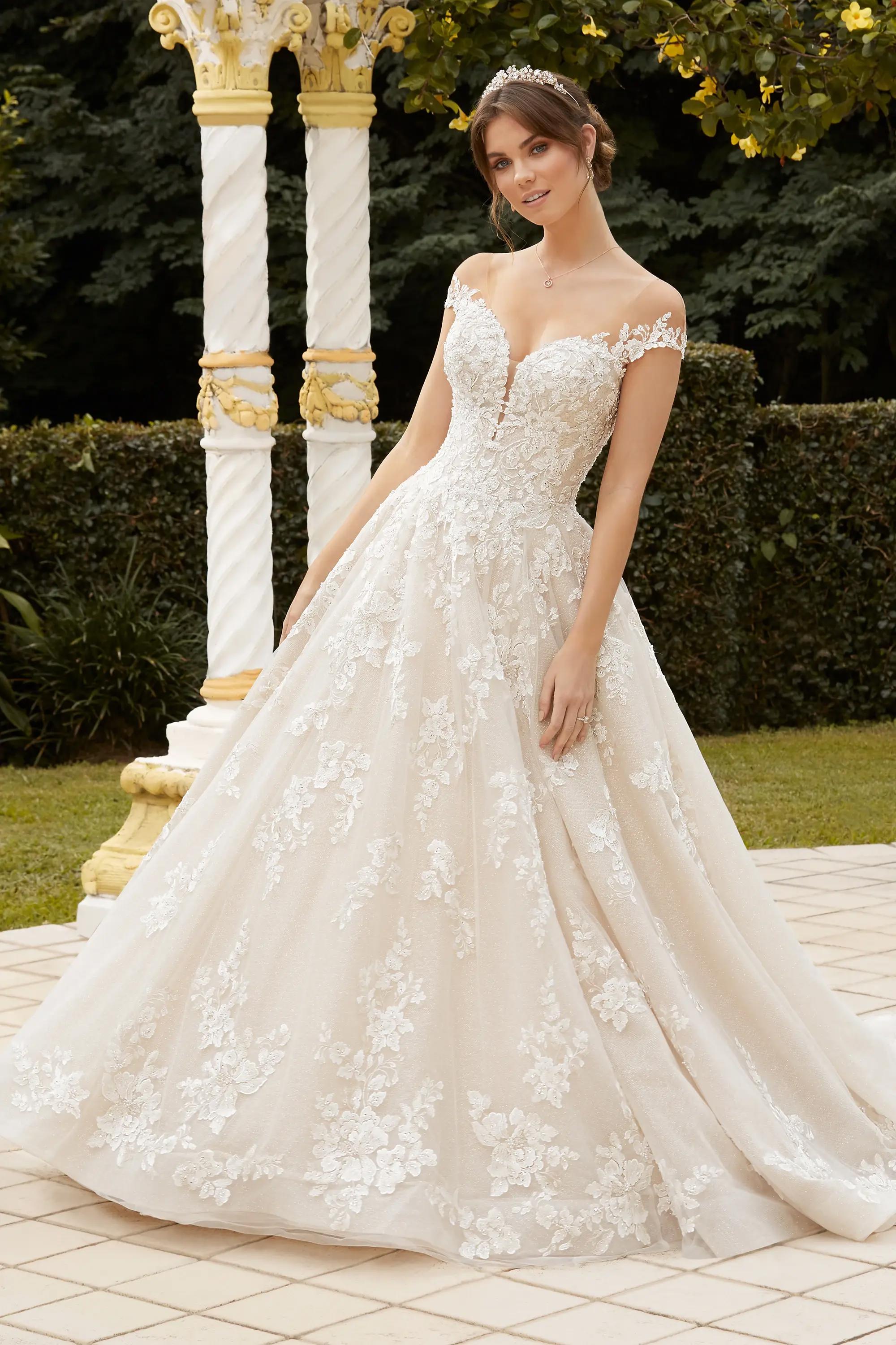 Royal Ballgown Wedding Dress with Beaded Lace Haven